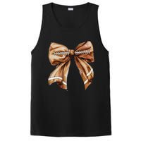 Coquette Bow Pumpkin American Football Thanksgiving Autumn PosiCharge Competitor Tank