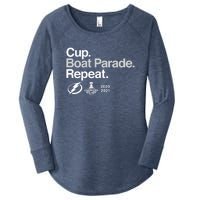 Cup Boat Parade Repeat Women's Perfect Tri Tunic Long Sleeve Shirt