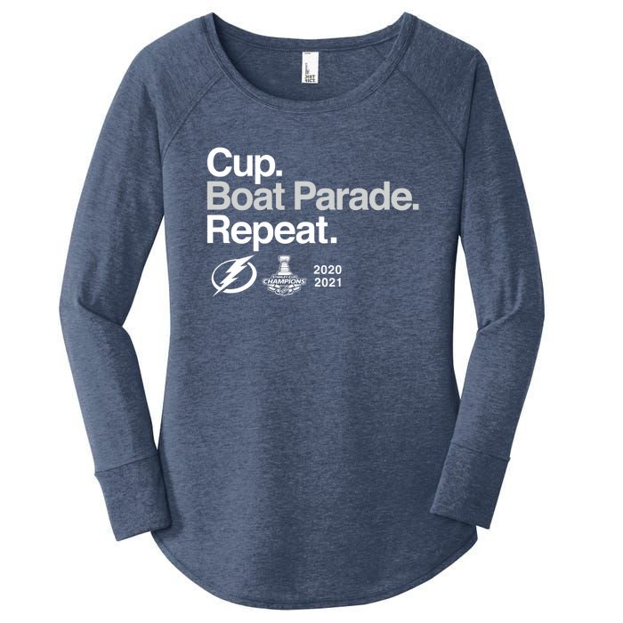 Cup Boat Parade Repeat Women's Perfect Tri Tunic Long Sleeve Shirt