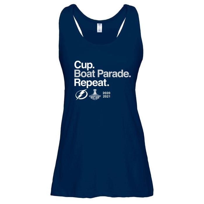 Cup Boat Parade Repeat Ladies Essential Flowy Tank