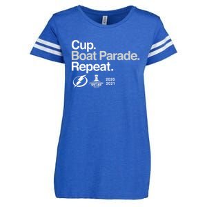 Cup Boat Parade Repeat Enza Ladies Jersey Football T-Shirt