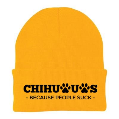 Chihuahuas Because People Suck Chihuahua Dog Knit Cap Winter Beanie