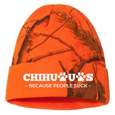 Chihuahuas Because People Suck Chihuahua Dog Kati Licensed 12" Camo Beanie