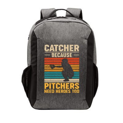 Catcher Because Pitchers Need Heroes Too Baseball Vector Backpack