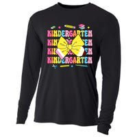 Coquette Bow Pencil Retro Kindergarten Funny Back To School Cooling Performance Long Sleeve Crew