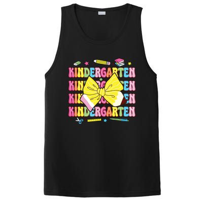 Coquette Bow Pencil Retro Kindergarten Funny Back To School PosiCharge Competitor Tank