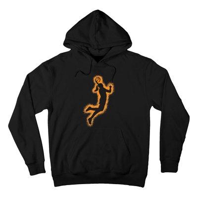 Cute Basketball Player Print Women Basketball Hoodie