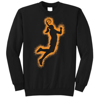 Cute Basketball Player Print Women Basketball Sweatshirt