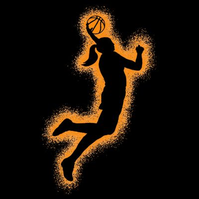 Cute Basketball Player Print Women Basketball T-Shirt
