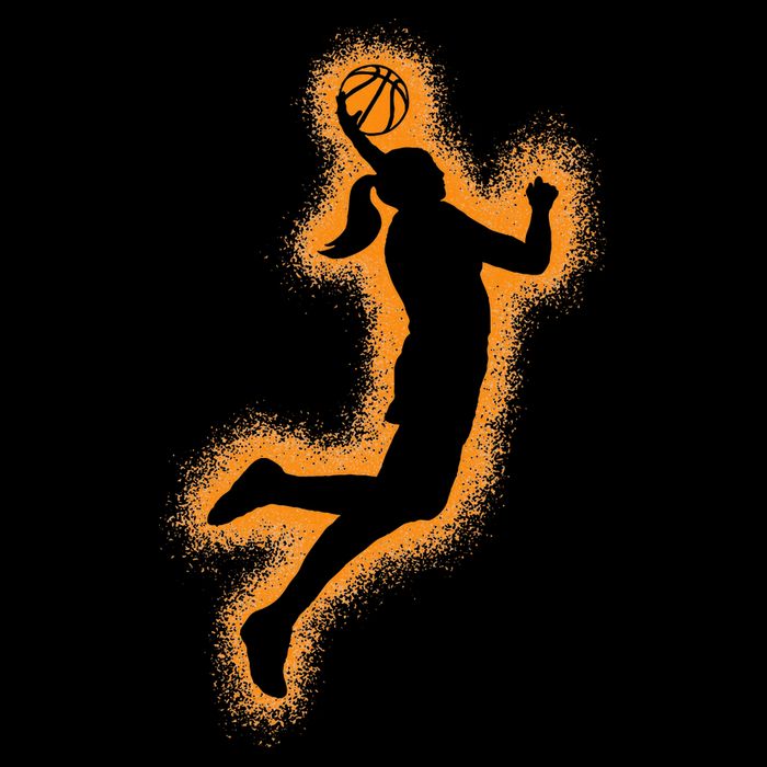 Cute Basketball Player Print Women Basketball Impact Tech Backpack