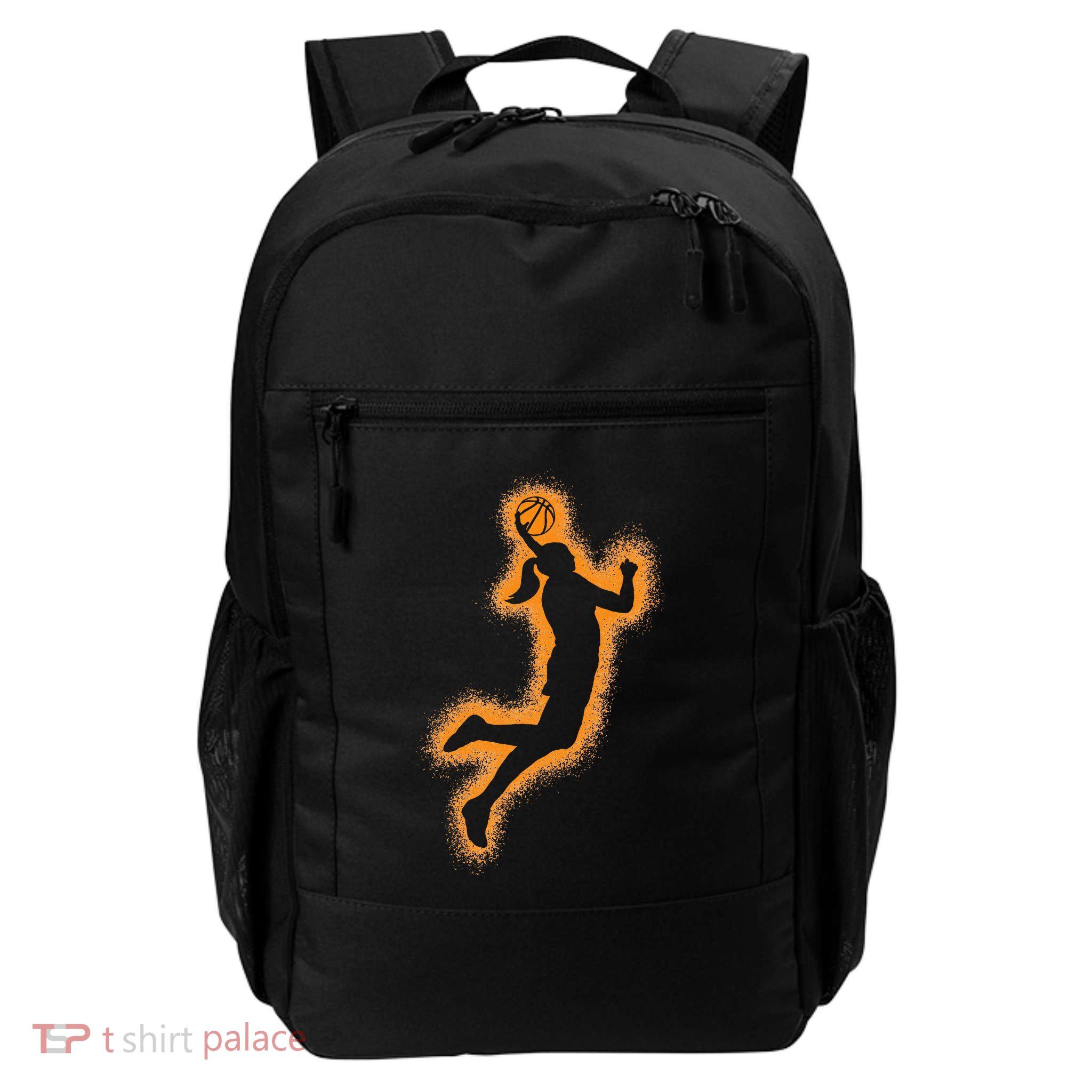Cute Basketball Player Print Women Basketball Backpack