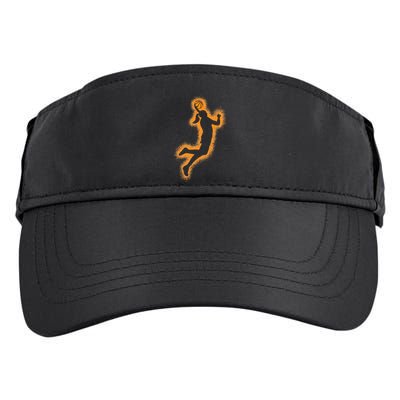 Cute Basketball Player Print Women Basketball Adult Drive Performance Visor
