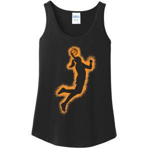 Cute Basketball Player Print Women Basketball Ladies Essential Tank