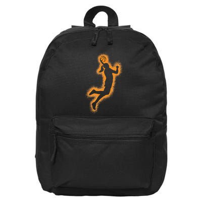 Cute Basketball Player Print Women Basketball 16 in Basic Backpack