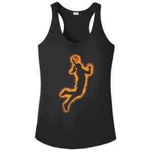 Cute Basketball Player Print Women Basketball Ladies PosiCharge Competitor Racerback Tank