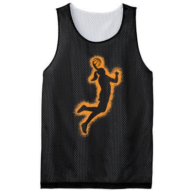 Cute Basketball Player Print Women Basketball Mesh Reversible Basketball Jersey Tank