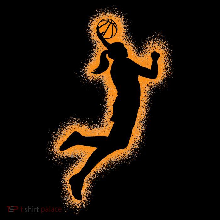 Cute Basketball Player Print Women Basketball Premium T-Shirt