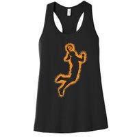 Cute Basketball Player Print Women Basketball Women's Racerback Tank