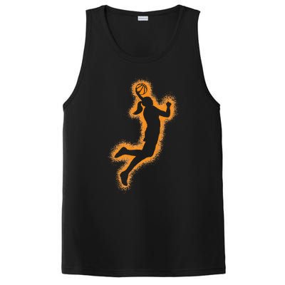 Cute Basketball Player Print Women Basketball PosiCharge Competitor Tank