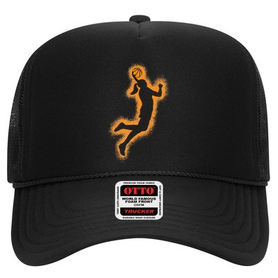 Cute Basketball Player Print Women Basketball Trucker Hat