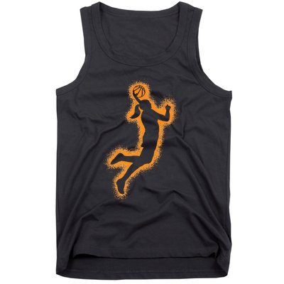 Cute Basketball Player Print Women Basketball Tank Top