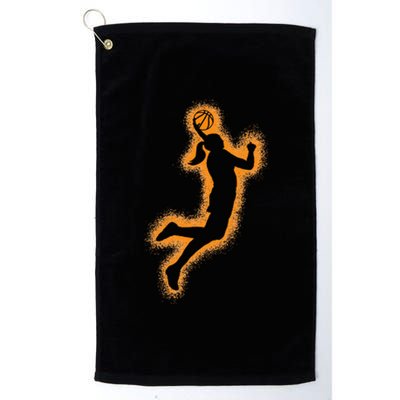 Cute Basketball Player Print Women Basketball Platinum Collection Golf Towel