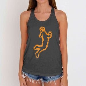 Cute Basketball Player Print Women Basketball Women's Knotted Racerback Tank