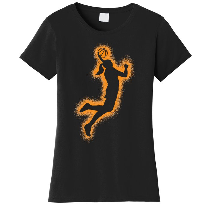 Cute Basketball Player Print Women Basketball Women's T-Shirt