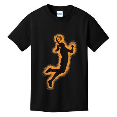 Cute Basketball Player Print Women Basketball Kids T-Shirt