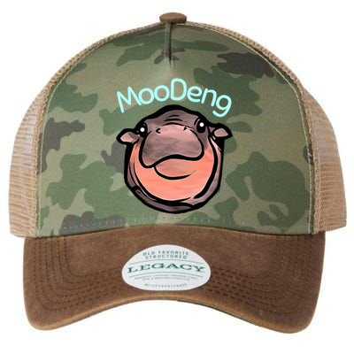 Cute Baby Pygmy Hippo Moodeng Legacy Tie Dye Trucker Hat