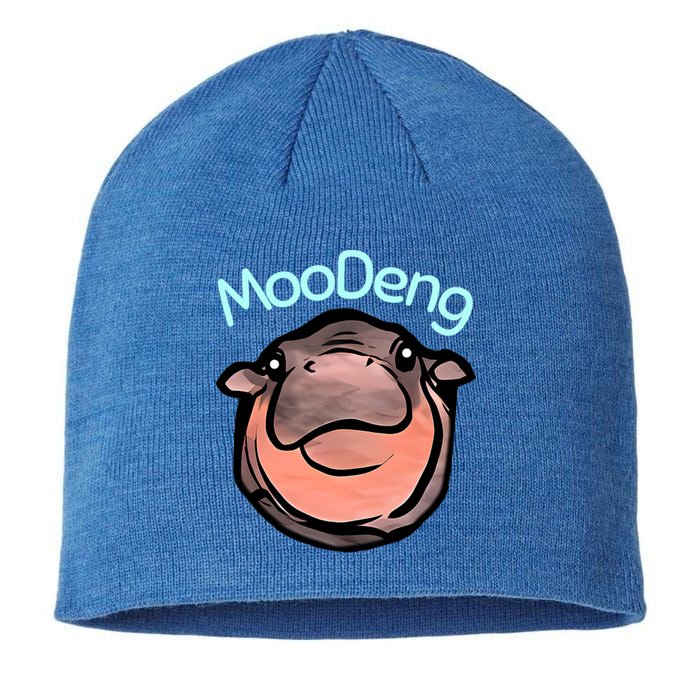 Cute Baby Pygmy Hippo Moodeng Sustainable Beanie