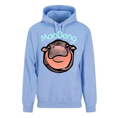 Cute Baby Pygmy Hippo Moodeng Unisex Surf Hoodie