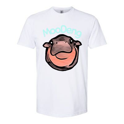 Cute Baby Pygmy Hippo Moodeng Softstyle CVC T-Shirt