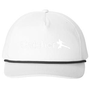 Catcher Baseball Player Snapback Five-Panel Rope Hat