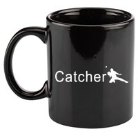 Catcher Baseball Player 11oz C Handle Ceramic Mug