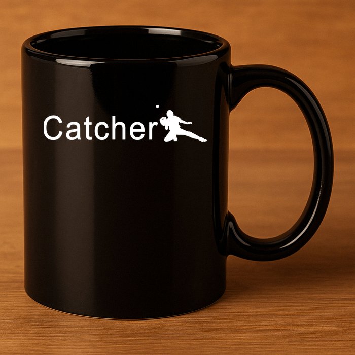 Catcher Baseball Player 11oz C Handle Ceramic Mug