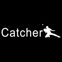Catcher Baseball Player Flat Bill Trucker Hat