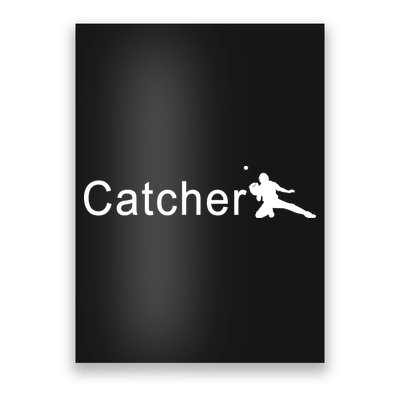 Catcher Baseball Player Poster