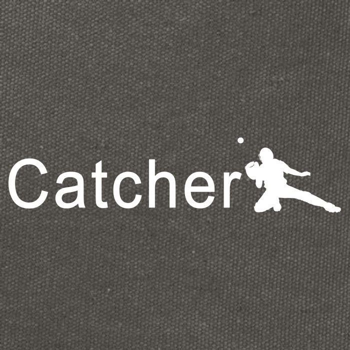 Catcher Baseball Player Cotton Canvas Backpack