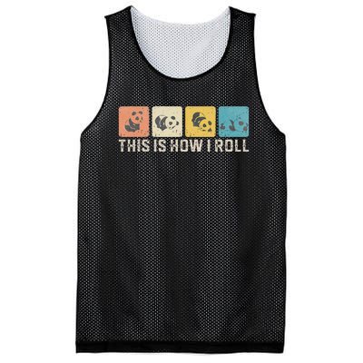 Cute Baby Panda This Is How I Roll Little Bear Lazy Panda Mesh Reversible Basketball Jersey Tank