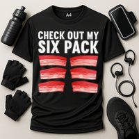 Cool Bacon Pork Food Meat Lovers Foodie Cooling Performance Crew T-Shirt