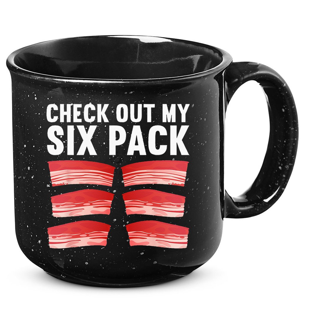 Cool Bacon Pork Food Meat Lovers Foodie 15oz Campfire Ceramic Mug