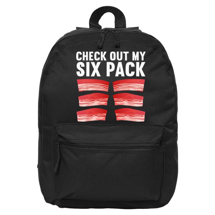 Cool Bacon Pork Food Meat Lovers Foodie 16 in Basic Backpack