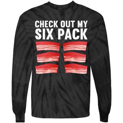 Cool Bacon Pork Food Meat Lovers Foodie Tie-Dye Long Sleeve Shirt