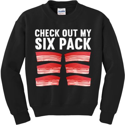 Cool Bacon Pork Food Meat Lovers Foodie Kids Sweatshirt