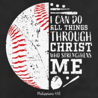 Cool Baseball Player Gifts Christian Bible Verse Hat