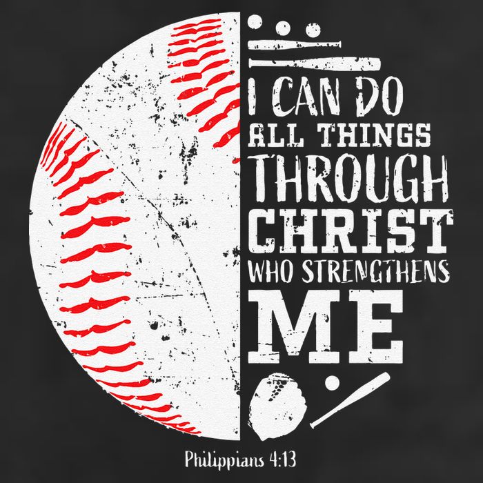 Cool Baseball Player Gifts Christian Bible Verse Hat