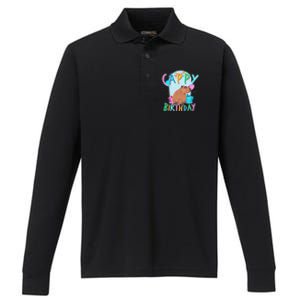 Capybara Birthday Party Capybaras Performance Long Sleeve Polo