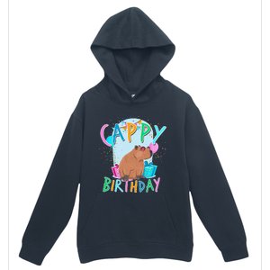 Capybara Birthday Party Capybaras Urban Pullover Hoodie