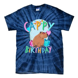 Capybara Birthday Party Capybaras Tie-Dye T-Shirt